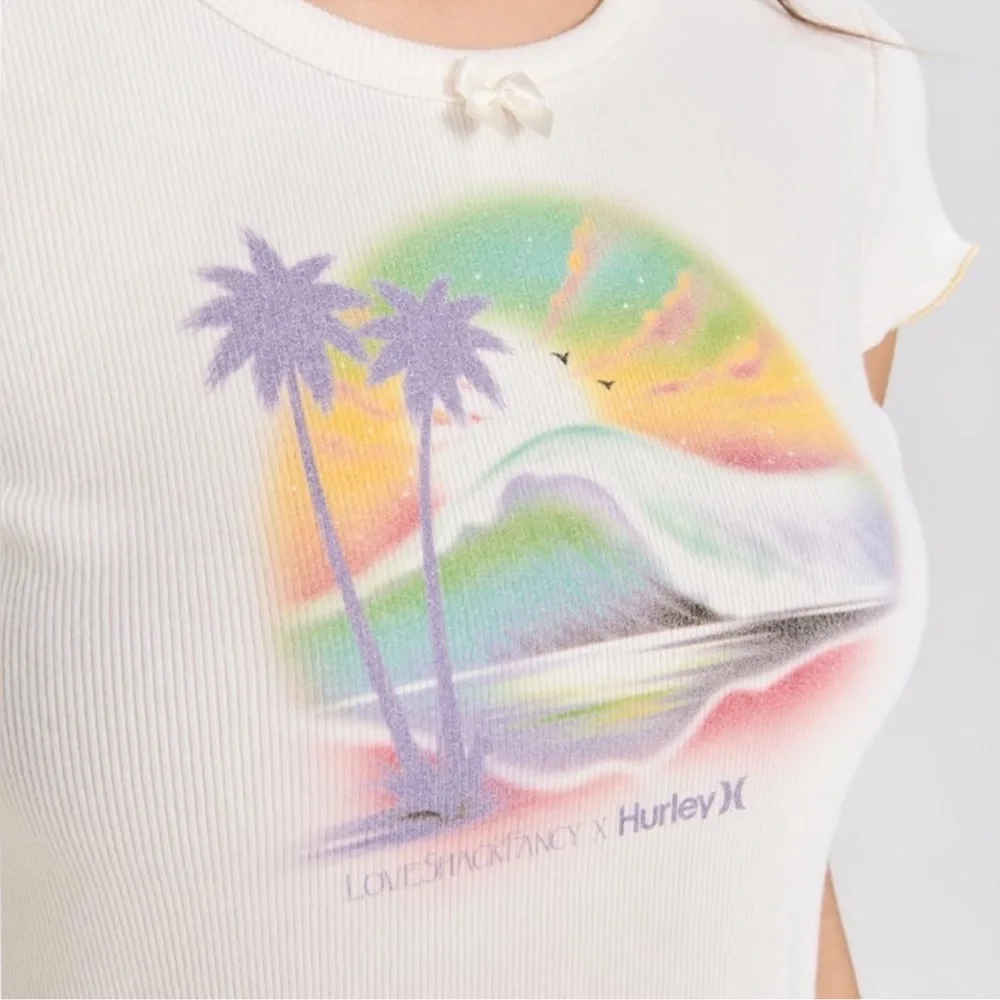 LoveShackFancy x Hurley Reese Rib Tee - Picture 2 of 2